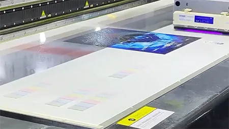 Mesa de vacío utilizada en la impresora Dlican