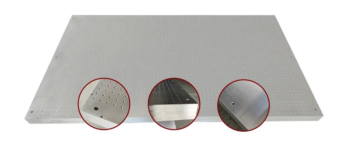 Mesa de vacío de acero inoxidable